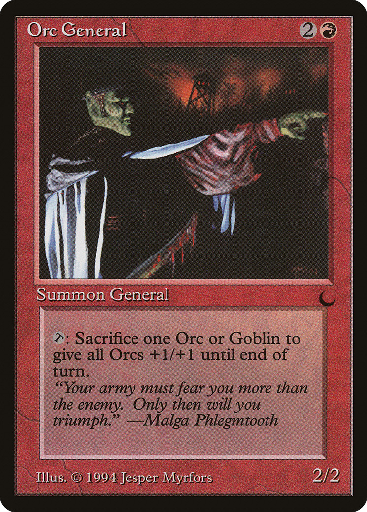 Orc General (DRK-073) - The Dark - Premium MTG Single from Wizards of the Coast - Just $0.32! Shop now at Game Crave Tournament Store