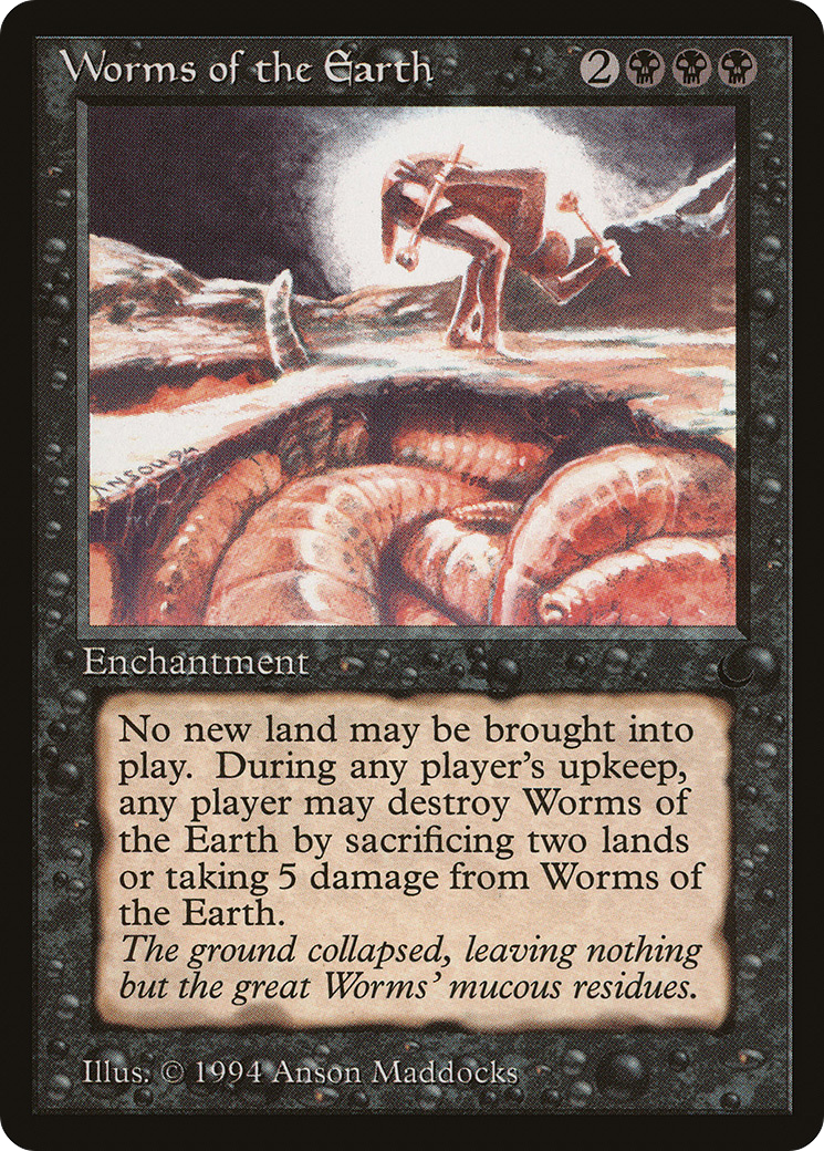 Worms of the Earth (DRK-056) - The Dark - Premium MTG Single from Wizards of the Coast - Just $1.87! Shop now at Game Crave Tournament Store