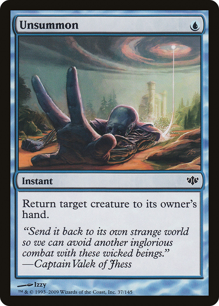 Unsummon (CON-037) - Conflux - Premium MTG Single from Wizards of the Coast - Just $0.25! Shop now at Game Crave Tournament Store