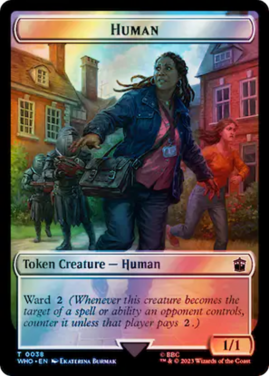 Human (TWHO-038) - Doctor Who Tokens Foil - Premium MTG Single from Wizards of the Coast - Just $0! Shop now at Game Crave Tournament Store