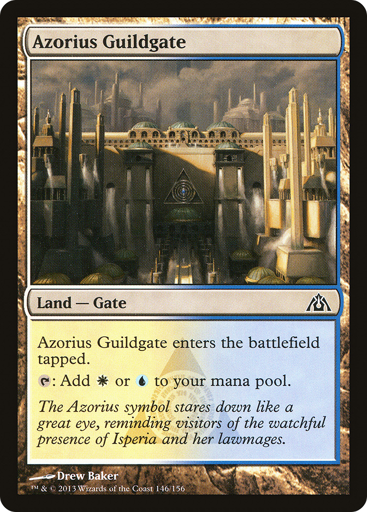 Azorius Guildgate (DGM-146) - Dragon's Maze Foil - Premium MTG Single from Wizards of the Coast - Just $0.40! Shop now at Game Crave Tournament Store