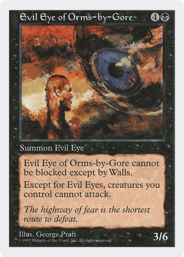 Evil Eye of Orms-by-Gore (5ED-159) - Fifth Edition - Premium MTG Single from Wizards of the Coast - Just $0.66! Shop now at Game Crave Tournament Store