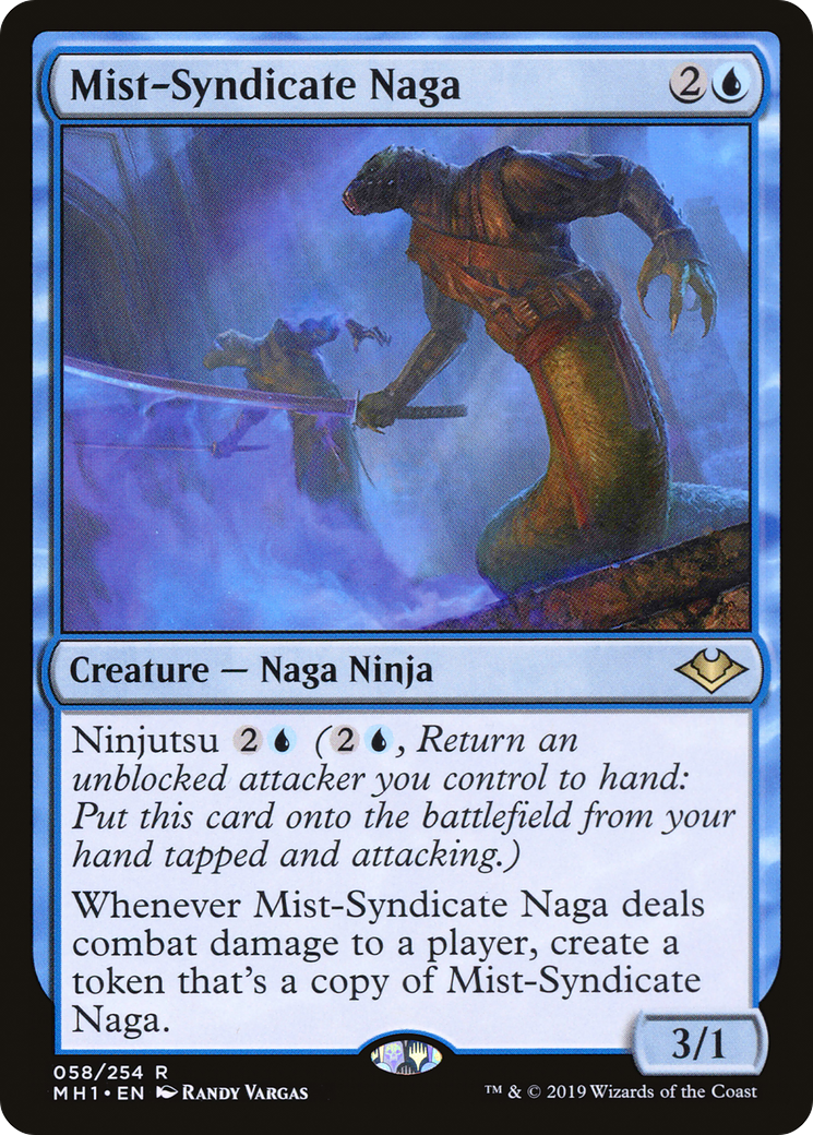 Mist-Syndicate Naga (MH1-058) - Modern Horizons Foil - Premium MTG Single from Wizards of the Coast - Just $4.22! Shop now at Game Crave Tournament Store