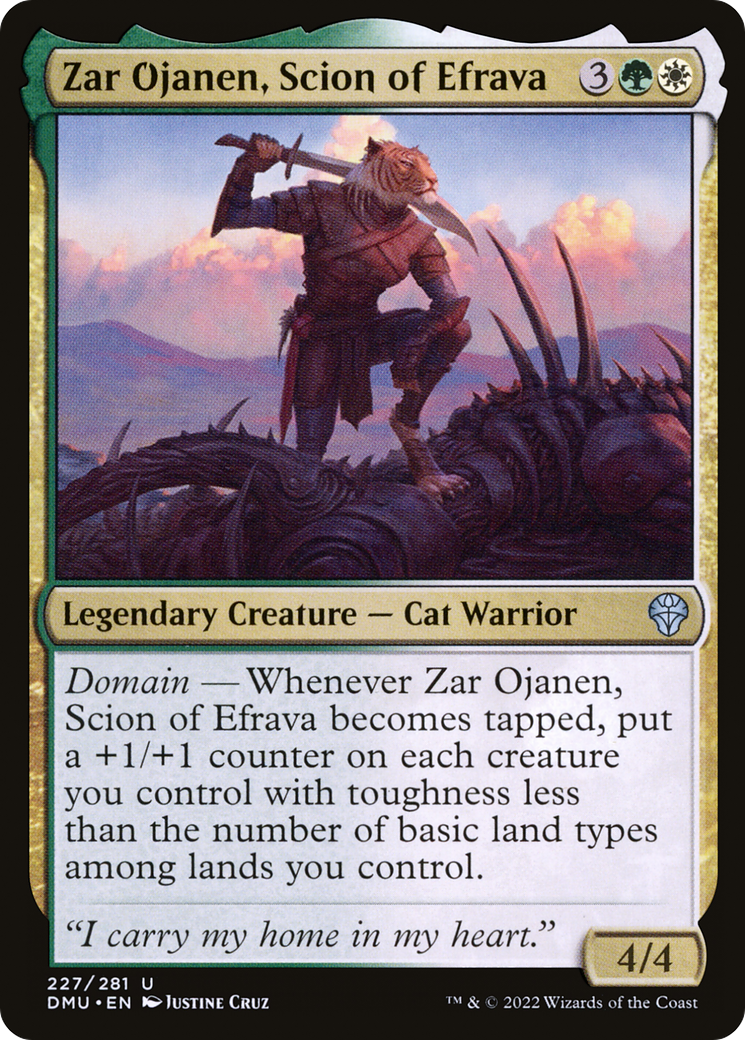 Zar Ojanen, Scion of Efrava (DMU-227) - Dominaria United - Premium MTG Single from Wizards of the Coast - Just $0.08! Shop now at Game Crave Tournament Store