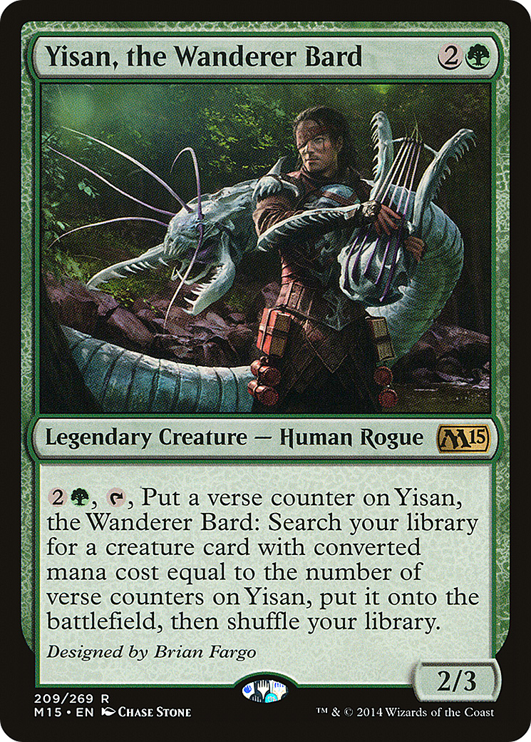 Yisan, the Wanderer Bard (M15-209) - Magic 2015 - Premium MTG Single from Wizards of the Coast - Just $0.25! Shop now at Game Crave Tournament Store