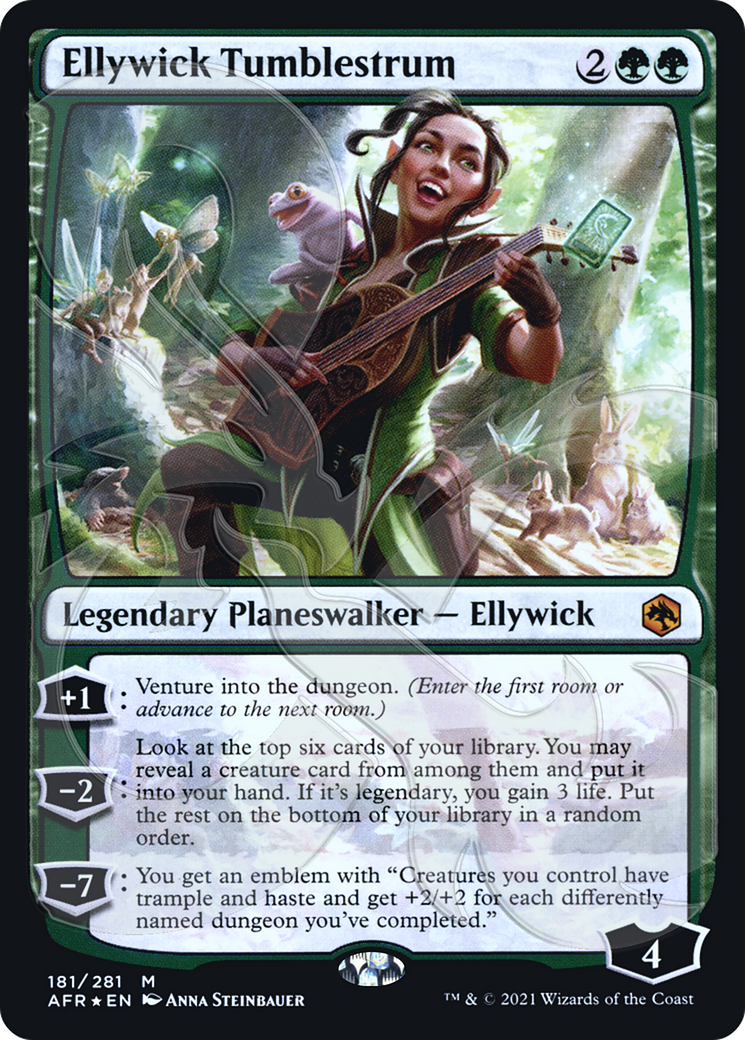 Ellywick Tumblestrum (PAFR-181A) - Adventures in the Forgotten Realms Promos Foil - Premium MTG Single from Wizards of the Coast - Just $8.60! Shop now at Game Crave Tournament Store