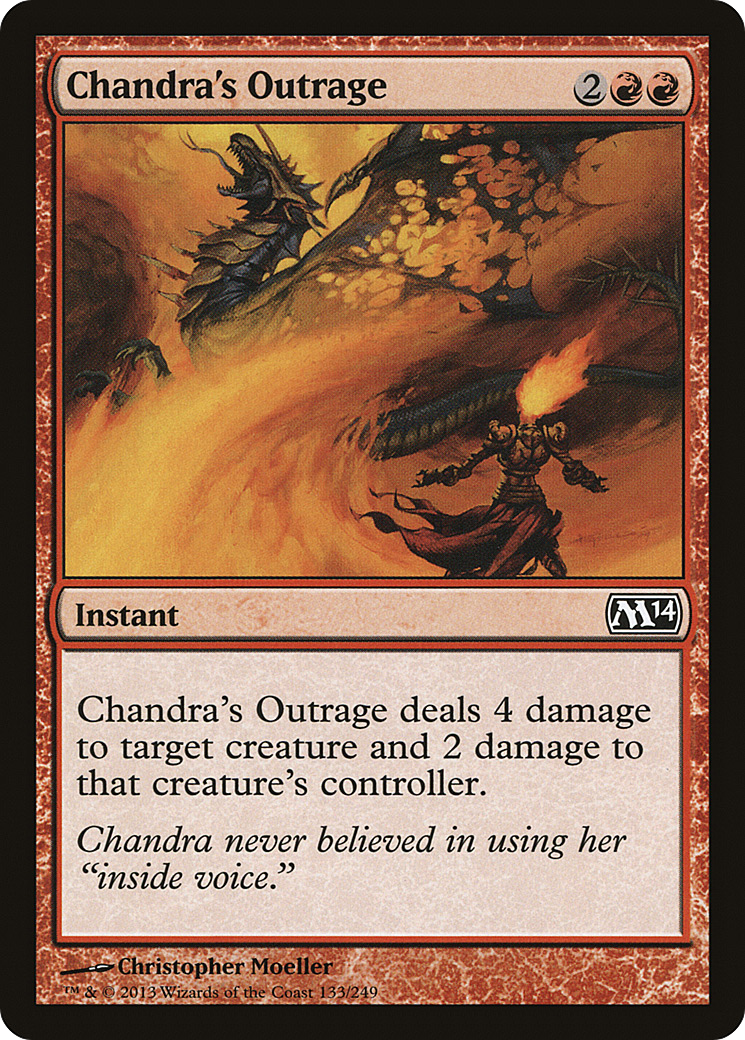 Chandra's Outrage (M14-133) - Magic 2014 - Premium MTG Single from Wizards of the Coast - Just $0.25! Shop now at Game Crave Tournament Store