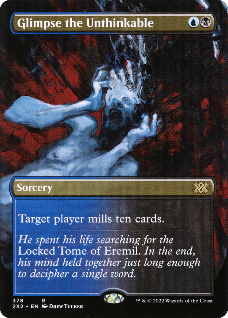 Glimpse the Unthinkable (2X2-378) - Double Masters 2022 (Borderless) - Premium MTG Single from Wizards of the Coast - Just $1.12! Shop now at Game Crave Tournament Store