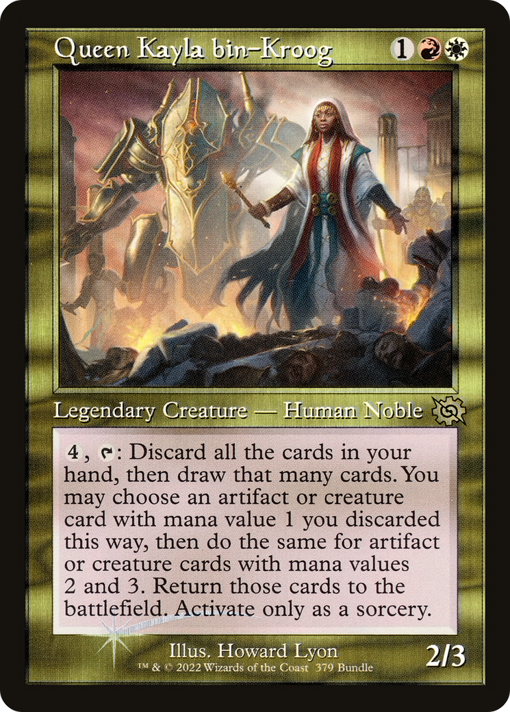 Queen Kayla bin-Kroog (BRO-379) - The Brothers' War Foil - Premium MTG Single from Wizards of the Coast - Just $0.08! Shop now at Game Crave Tournament Store