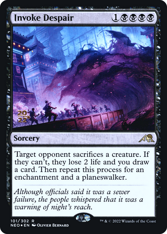 Invoke Despair (PNEO-101S) - Kamigawa: Neon Dynasty Promos Foil - Premium MTG Single from Wizards of the Coast - Just $0.45! Shop now at Game Crave Tournament Store