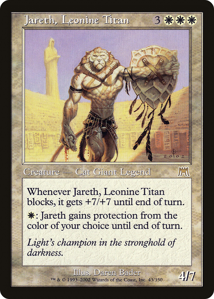 Jareth, Leonine Titan (ONS-043) - Onslaught Foil - Premium MTG Single from Wizards of the Coast - Just $6.48! Shop now at Game Crave Tournament Store
