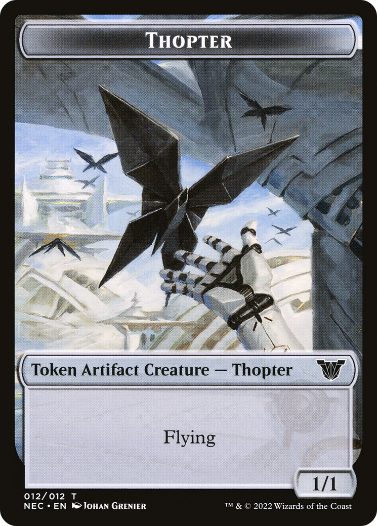 Thopter (TNEC-012) - Neon Dynasty Commander Tokens - Premium MTG Single from Wizards of the Coast - Just $0! Shop now at Game Crave Tournament Store