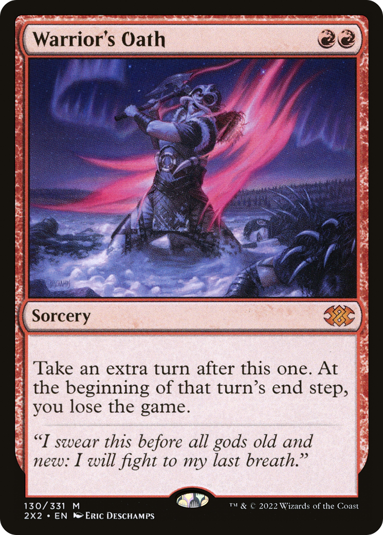 Warrior's Oath (2X2-130) - Double Masters 2022 Foil - Premium MTG Single from Wizards of the Coast - Just $2.06! Shop now at Game Crave Tournament Store