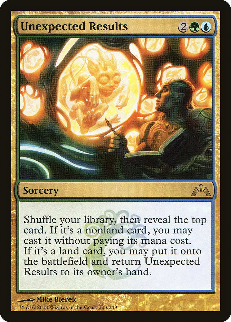 Unexpected Results (GTC-203) - Gatecrash Foil - Premium MTG Single from Wizards of the Coast - Just $0.55! Shop now at Game Crave Tournament Store