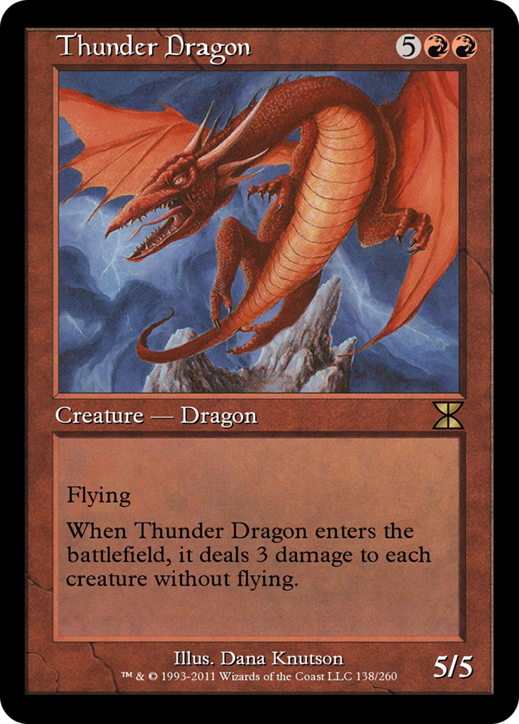 Thunder Dragon (ME4-138) - Masters Edition IV Foil - Premium MTG Single from Wizards of the Coast - Just $0! Shop now at Game Crave Tournament Store