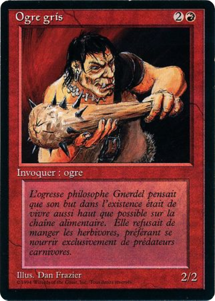 Gray Ogre (FBB-157) - Foreign Black Border - Premium MTG Single from Wizards of the Coast - Just $0! Shop now at Game Crave Tournament Store