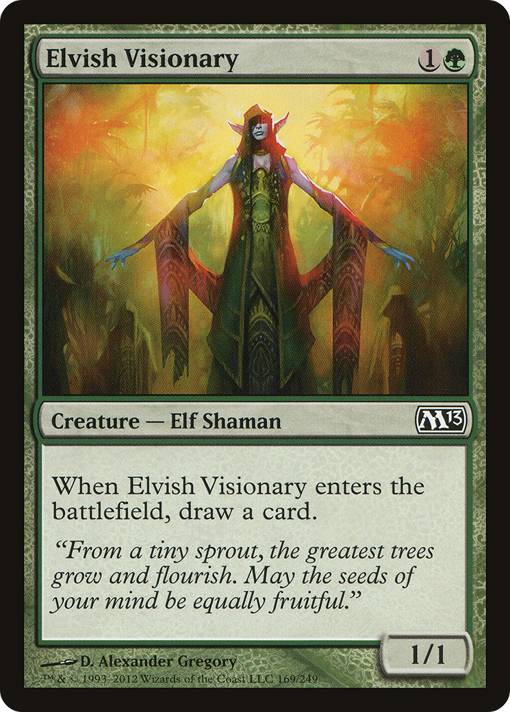 Elvish Visionary (M13-169) - Magic 2013 - Premium MTG Single from Wizards of the Coast - Just $0.25! Shop now at Game Crave Tournament Store