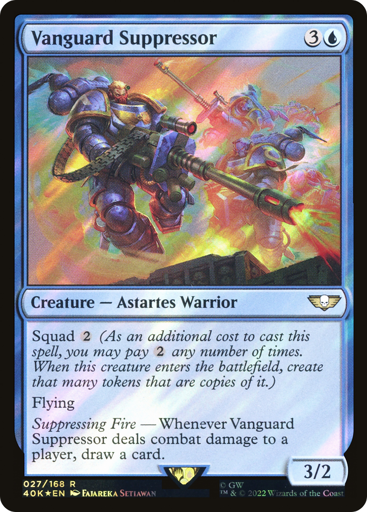 Vanguard Suppressor (40K-27★) - Warhammer 40,000 Commander Foil - Premium MTG Single from Wizards of the Coast - Just $0.22! Shop now at Game Crave Tournament Store