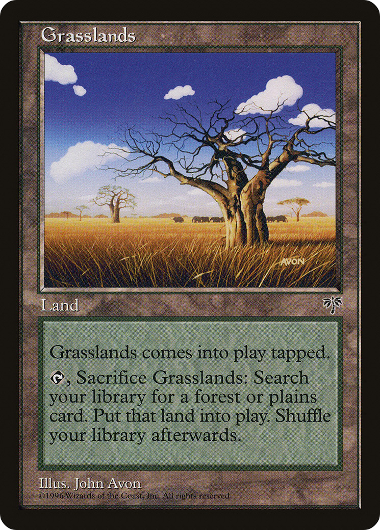 Grasslands (MIR-327) - Mirage - Premium MTG Single from Wizards of the Coast - Just $0.16! Shop now at Game Crave Tournament Store