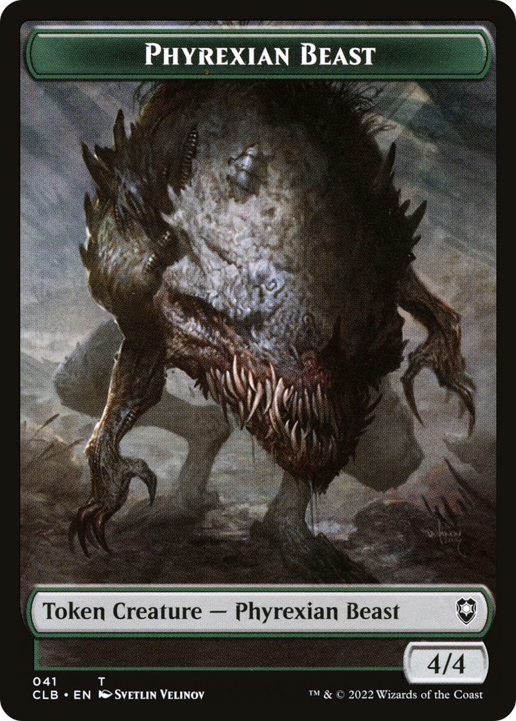 Phyrexian Beast (TCLB-041) - Battle for Baldur's Gate Tokens - Premium MTG Single from Wizards of the Coast - Just $0! Shop now at Game Crave Tournament Store