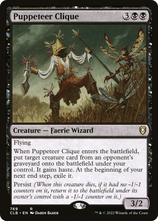Puppeteer Clique (CLB-769) - Commander Legends: Battle for Baldur's Gate - Premium MTG Single from Wizards of the Coast - Just $0.08! Shop now at Game Crave Tournament Store