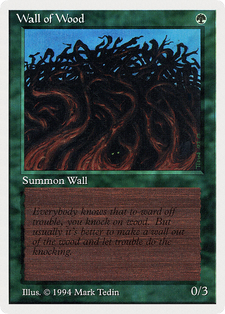 Wall of Wood (SUM-226) - Summer Magic / Edgar - Premium MTG Single from Wizards of the Coast - Just $0! Shop now at Game Crave Tournament Store
