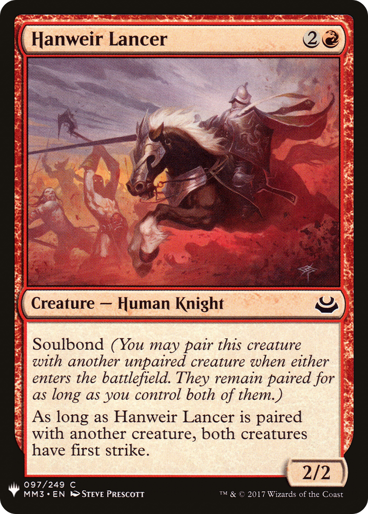Hanweir Lancer (MB1-972) - Mystery Booster - Premium MTG Single from Wizards of the Coast - Just $0.25! Shop now at Game Crave Tournament Store