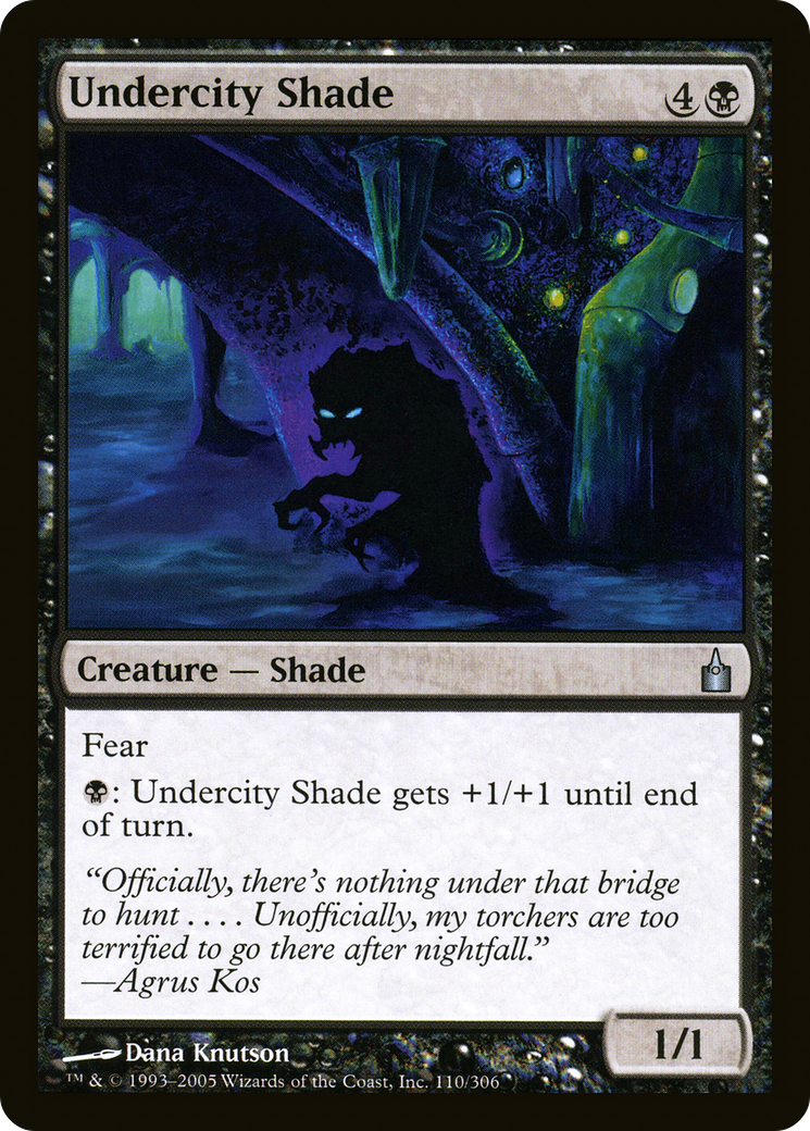 Undercity Shade (RAV-110) - Ravnica: City of Guilds - Premium MTG Single from Wizards of the Coast - Just $0.25! Shop now at Game Crave Tournament Store
