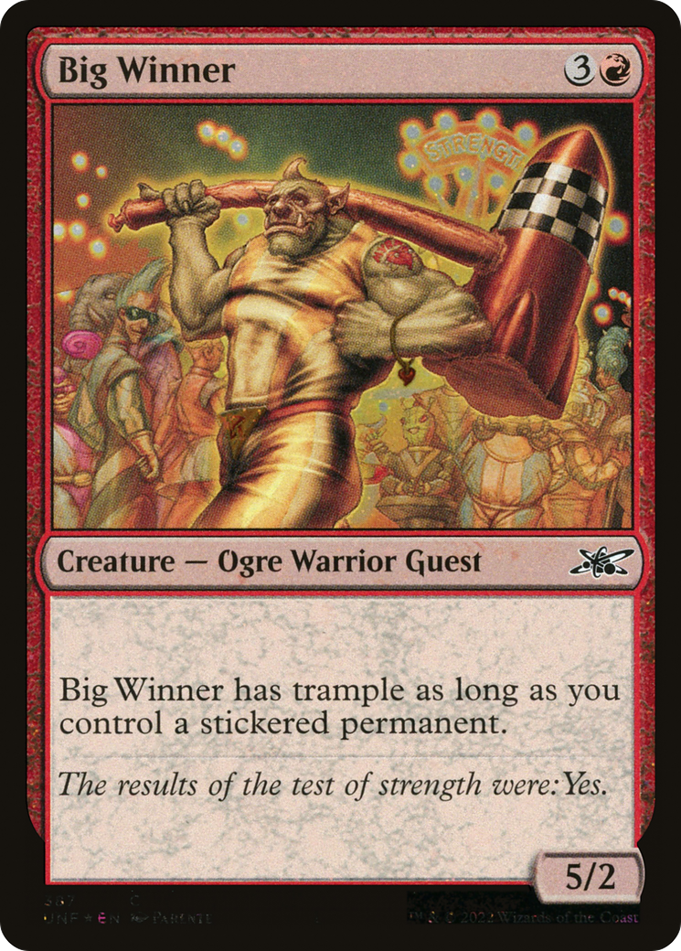 Big Winner (UNF-387) - Unfinity Foil - Premium MTG Single from Wizards of the Coast - Just $0.25! Shop now at Game Crave Tournament Store