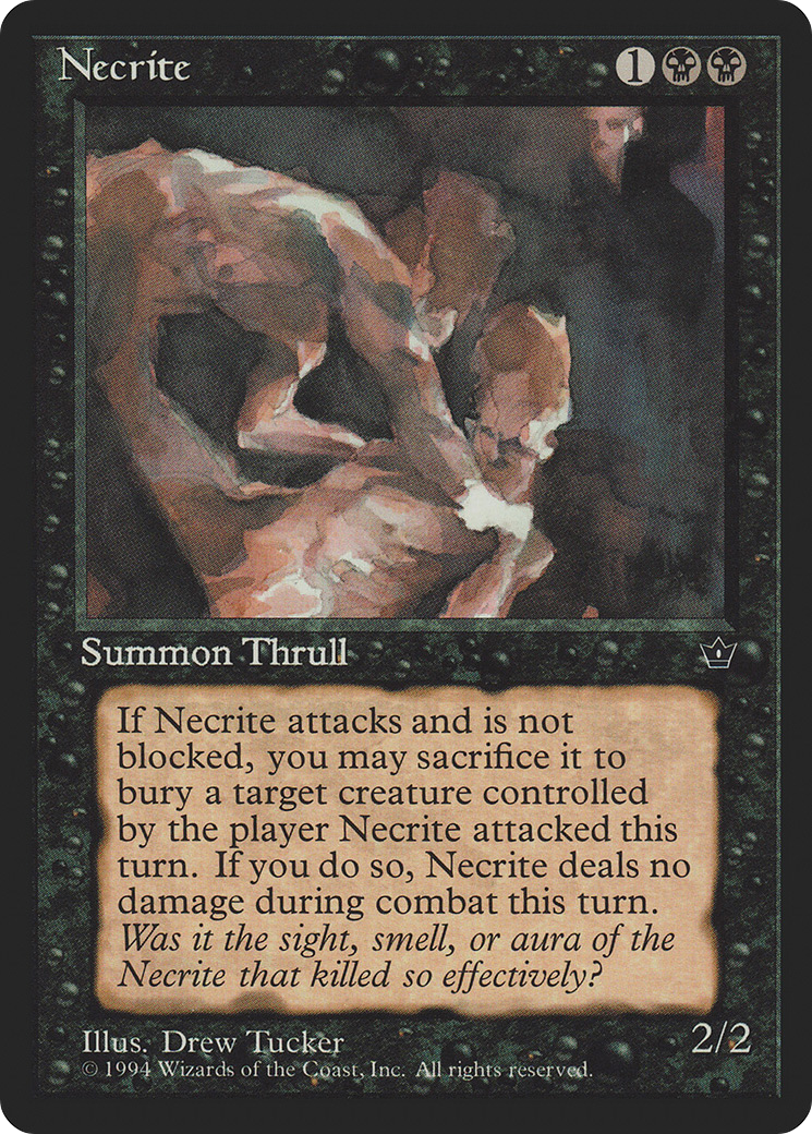 Necrite (FEM-41C) - Fallen Empires - Premium MTG Single from Wizards of the Coast - Just $0.25! Shop now at Game Crave Tournament Store