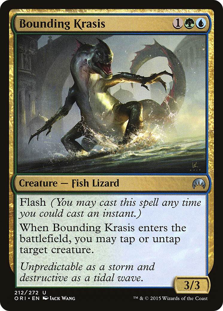 Bounding Krasis (ORI-212) - Magic Origins Foil - Premium MTG Single from Wizards of the Coast - Just $0.99! Shop now at Game Crave Tournament Store