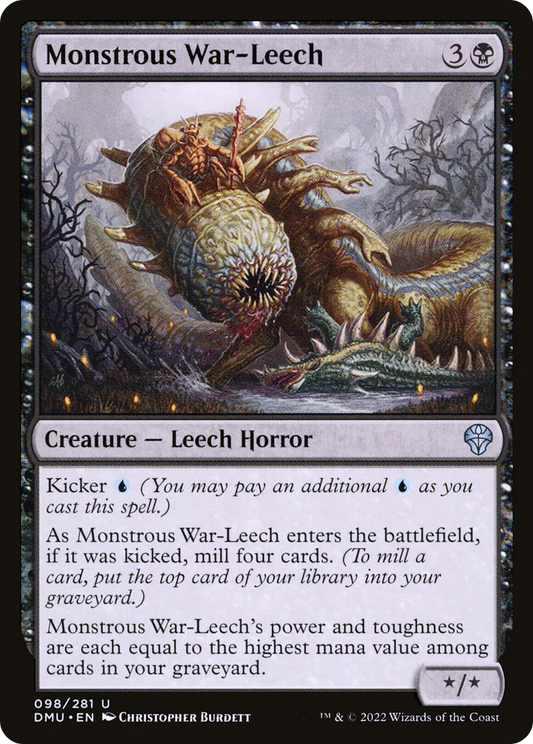 Monstrous War-Leech (DMU-098) - Dominaria United - Premium MTG Single from Wizards of the Coast - Just $0.08! Shop now at Game Crave Tournament Store