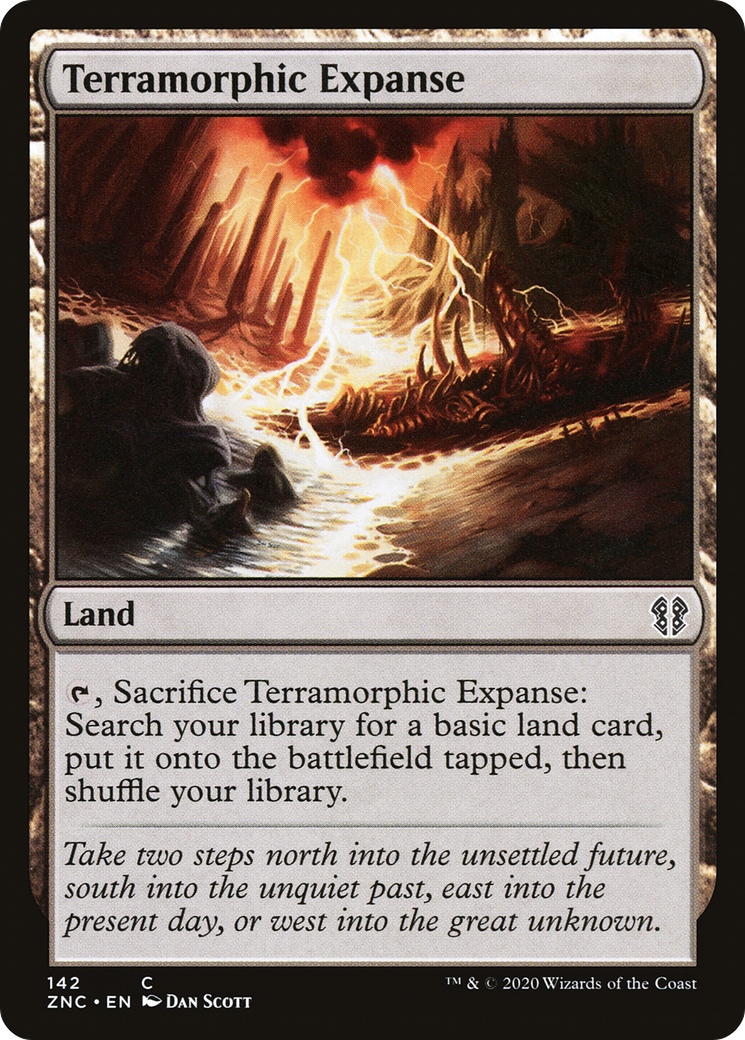 Terramorphic Expanse (ZNC-142) - Zendikar Rising Commander - Premium MTG Single from Wizards of the Coast - Just $0.43! Shop now at Game Crave Tournament Store