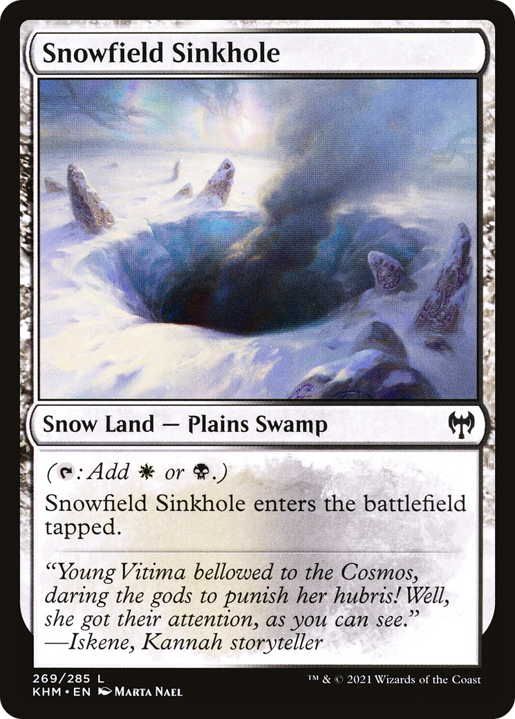 Snowfield Sinkhole (KHM-269) - Kaldheim: (snow) - Premium MTG Single from Wizards of the Coast - Just $0.25! Shop now at Game Crave Tournament Store