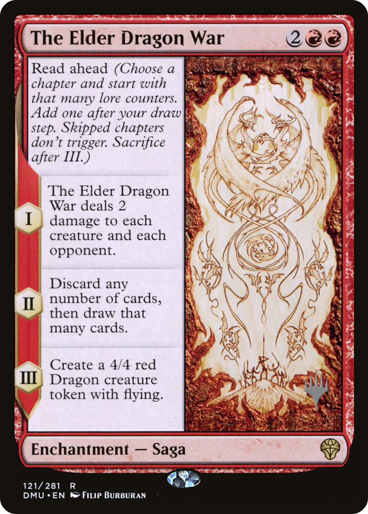 The Elder Dragon War (PDMU-121P) - Dominaria United Promos - Premium MTG Single from Wizards of the Coast - Just $0.17! Shop now at Game Crave Tournament Store
