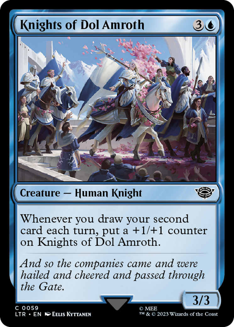 Knights of Dol Amroth (LTR-059) - The Lord of the Rings: Tales of Middle-earth - Premium MTG Single from Wizards of the Coast - Just $0.08! Shop now at Game Crave Tournament Store