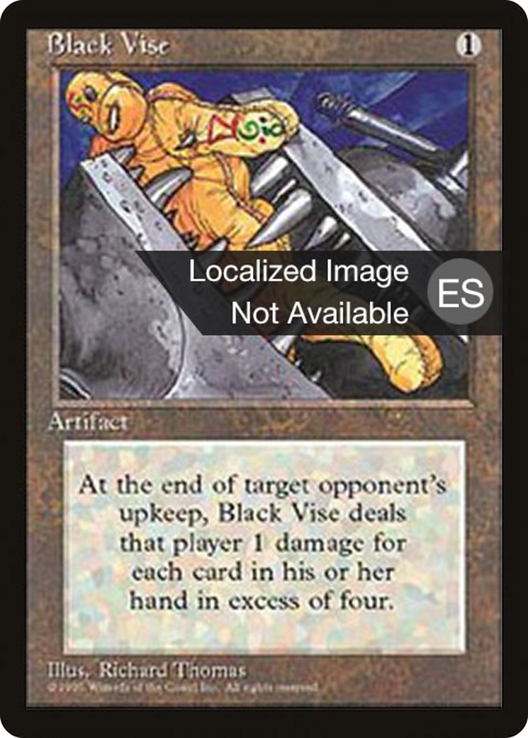 Black Vise (4BB-299) - Fourth Edition Foreign Black Border - Premium MTG Single from Wizards of the Coast - Just $4.69! Shop now at Game Crave Tournament Store
