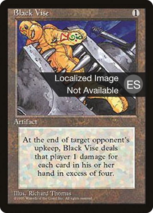 Black Vise (4BB-299) - Fourth Edition Foreign Black Border - Premium MTG Single from Wizards of the Coast - Just $4.69! Shop now at Game Crave Tournament Store