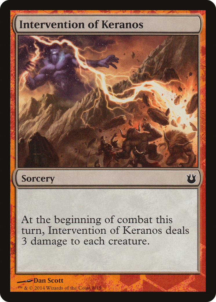 Intervention of Keranos (TBTH-008) - Battle the Horde - Premium MTG Single from Wizards of the Coast - Just $0.84! Shop now at Game Crave Tournament Store
