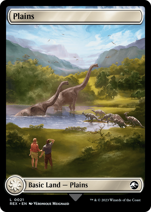 Plains // Plains (REX-021) - Jurassic World Collection Foil - Premium MTG Single from Wizards of the Coast - Just $1.07! Shop now at Game Crave Tournament Store