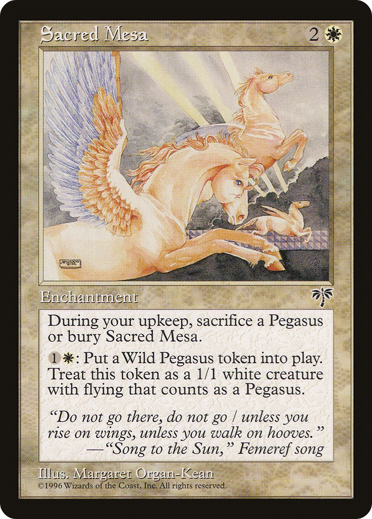 Sacred Mesa (MIR-037) - Mirage - Premium MTG Single from Wizards of the Coast - Just $0.13! Shop now at Game Crave Tournament Store
