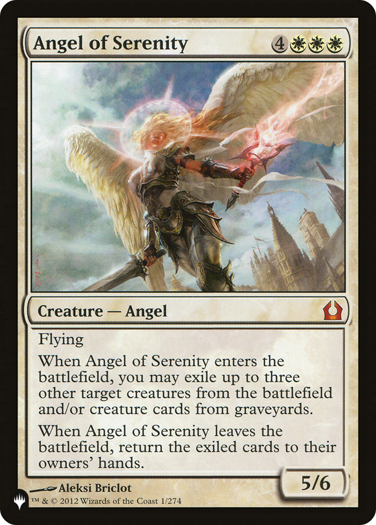 Angel of Serenity (PAGL-005) - Angels: They're Just Like Us but Cooler and with Wings Foil - Premium MTG Single from Wizards of the Coast - Just $0.27! Shop now at Game Crave Tournament Store