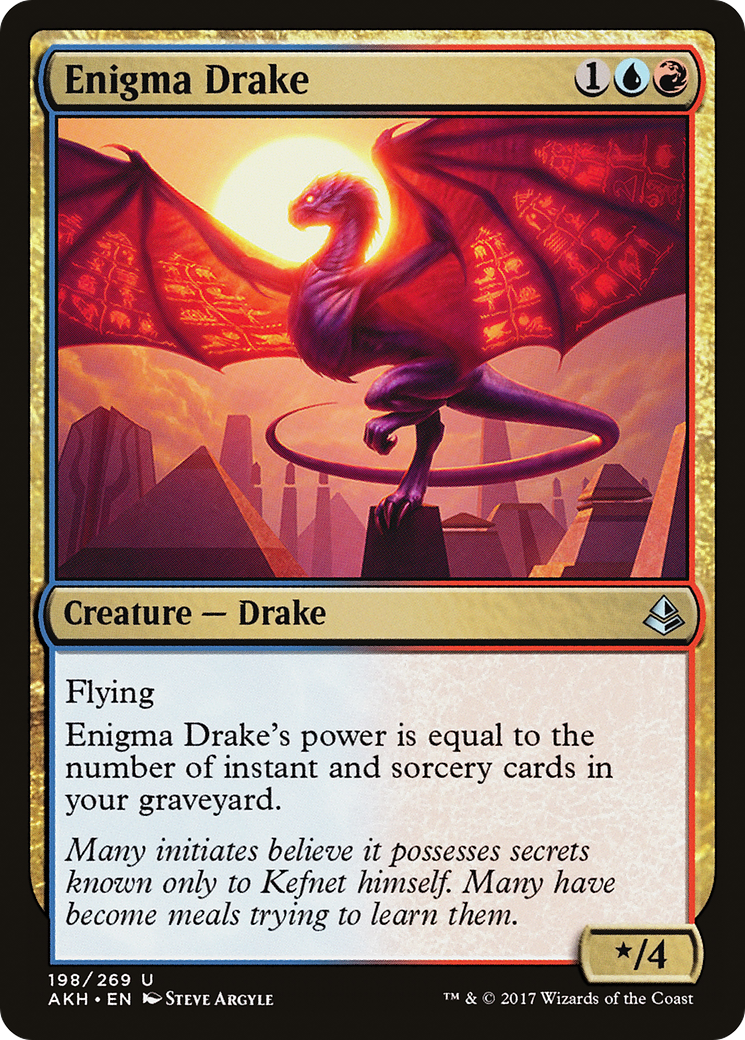 Enigma Drake (AKH-198) - Amonkhet - Premium MTG Single from Wizards of the Coast - Just $0.08! Shop now at Game Crave Tournament Store