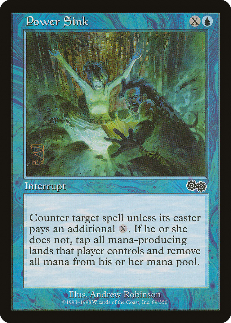 Power Sink (USG-089) - Urza's Saga - Premium MTG Single from Wizards of the Coast - Just $0.08! Shop now at Game Crave Tournament Store