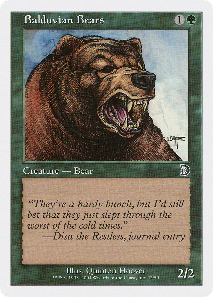 Balduvian Bears (DKM-022) - Deckmasters - Premium MTG Single from Wizards of the Coast - Just $0.27! Shop now at Game Crave Tournament Store