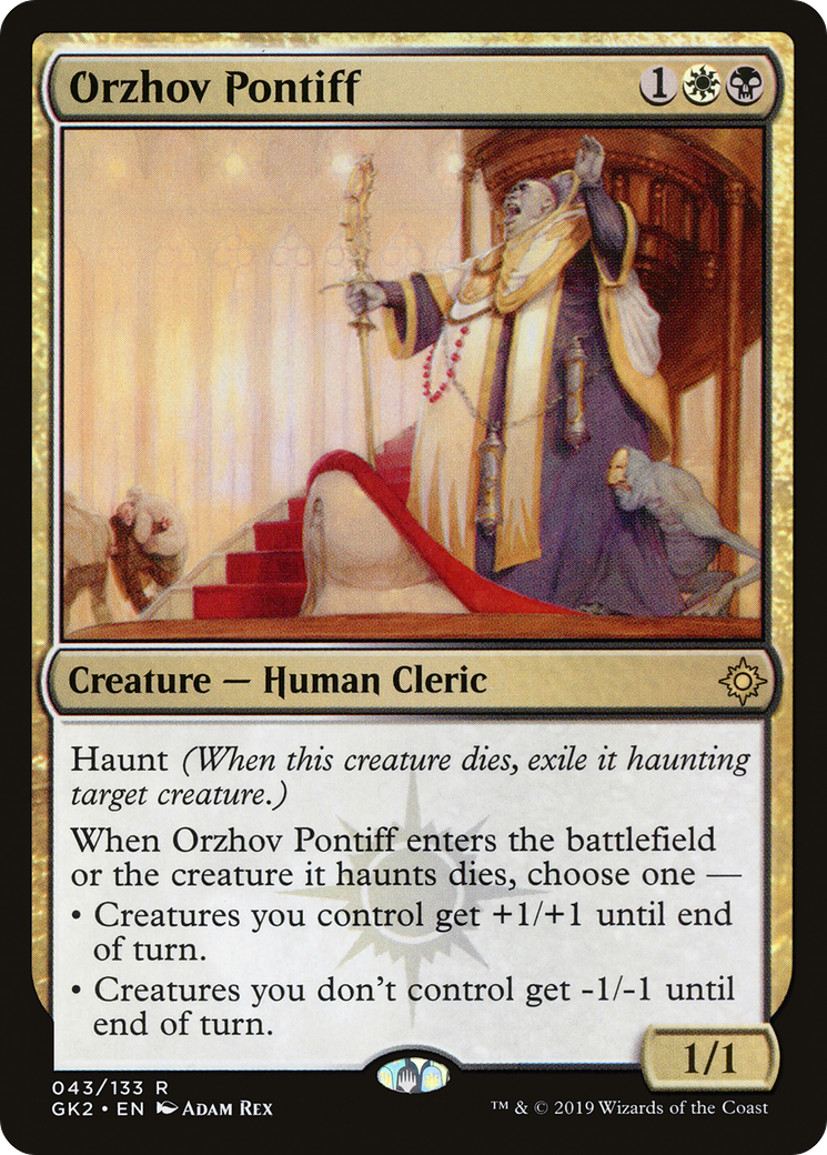 Orzhov Pontiff (GK2-043) - RNA Guild Kit - Premium MTG Single from Wizards of the Coast - Just $0.08! Shop now at Game Crave Tournament Store