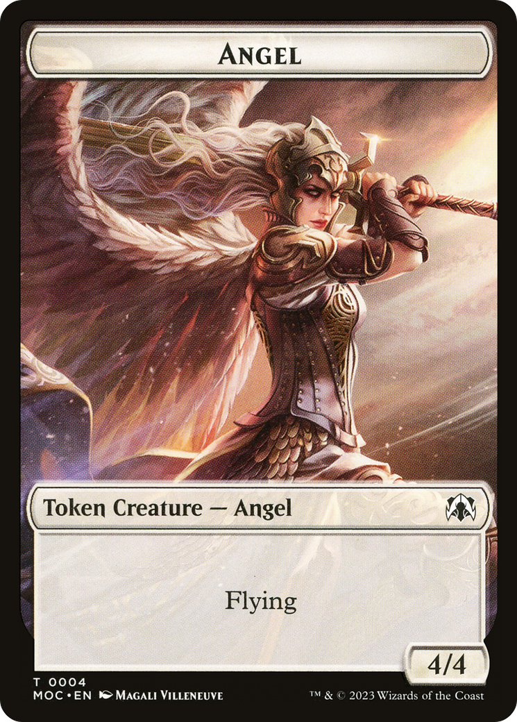 Angel (TMOC-004) - March of the Machine Commander Tokens - Premium MTG Single from Wizards of the Coast - Just $0! Shop now at Game Crave Tournament Store