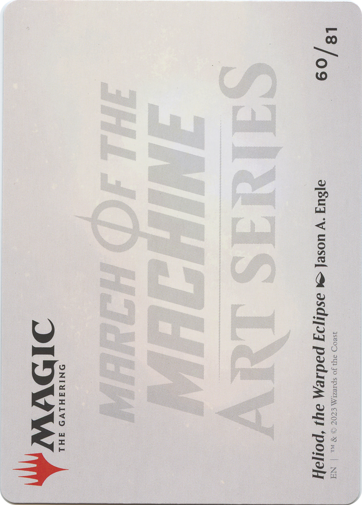 Heliod, the Warped Eclipse // Heliod, the Warped Eclipse (AMOM-060) - March of the Machine Art Series (Borderless) Foil - Premium MTG Single from Wizards of the Coast - Just $0! Shop now at Game Crave Tournament Store
