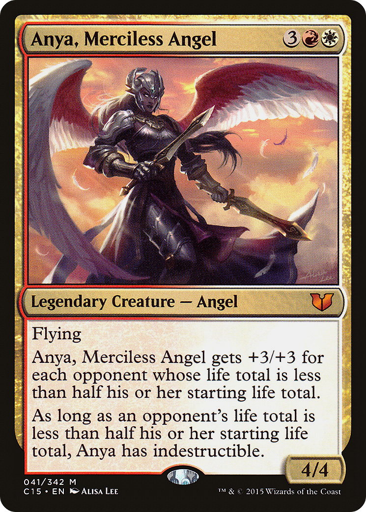 Anya, Merciless Angel (C15-041) - Commander 2015 - Premium MTG Single from Wizards of the Coast - Just $0.27! Shop now at Game Crave Tournament Store