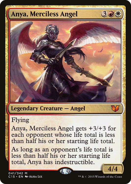 Anya, Merciless Angel (C15-041) - Commander 2015 - Premium MTG Single from Wizards of the Coast - Just $0.27! Shop now at Game Crave Tournament Store